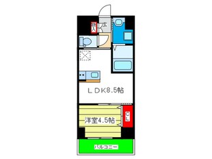 La CASA上本町の物件間取画像